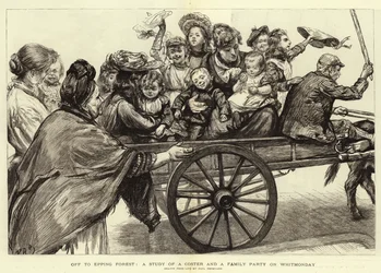 Off à Floresta de Epping, um Estudo de um Coster e uma Festa de Família em Whitmonday